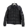 Moncler Maya Matte Hooded Puffer Jacket | Black | Premium Down
