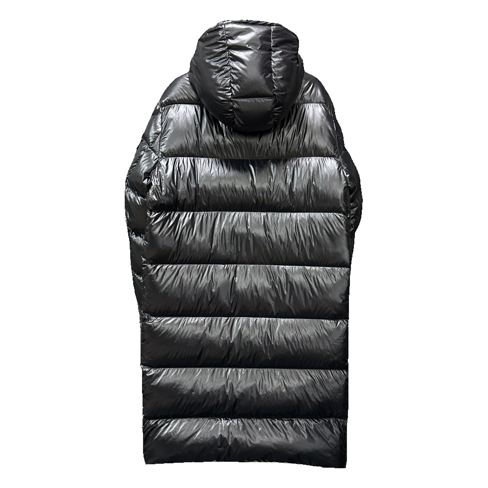 Moncler Hanoverian Glossy Hooded Long Puffer Coat | Premium Down