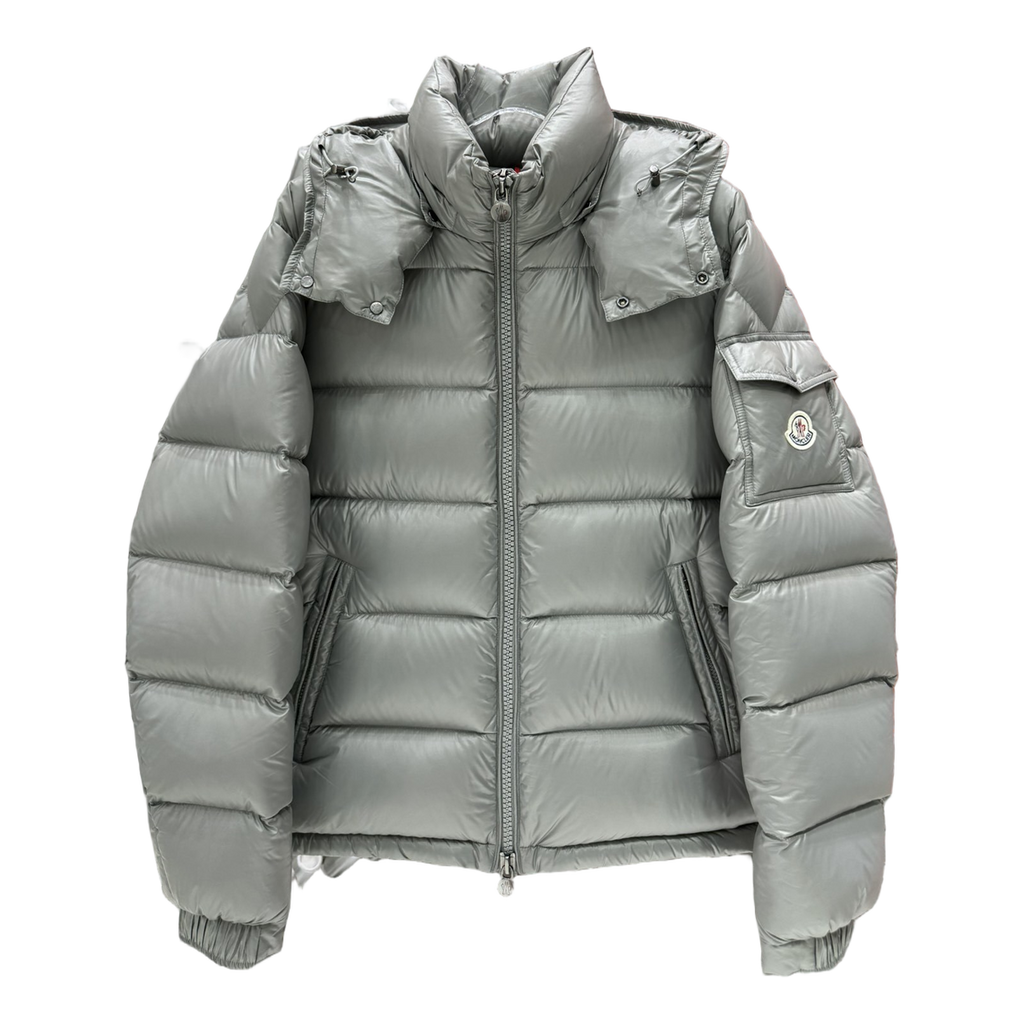 Moncler Maya Hooded Puffer Jacket | Gray | Premium Down