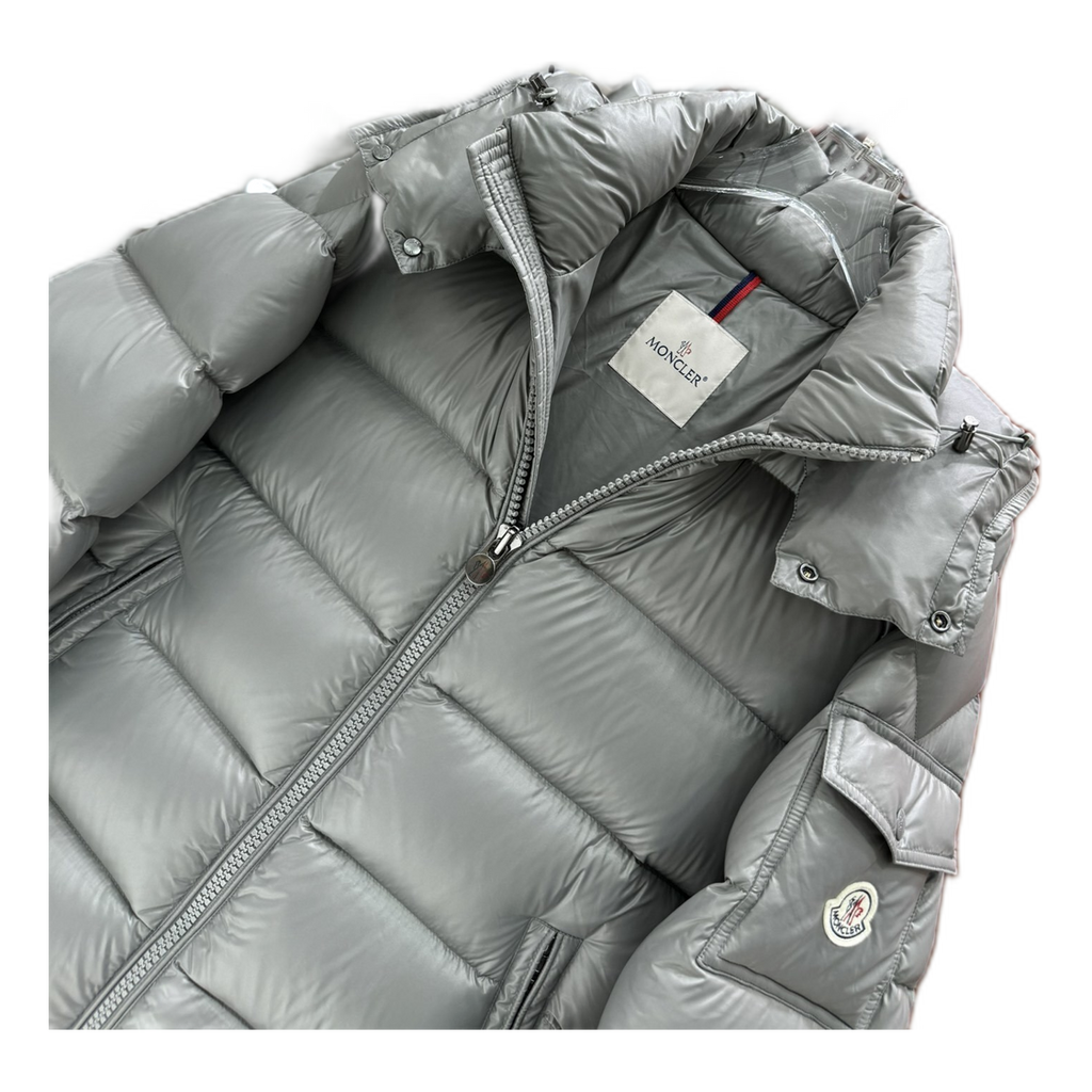 Moncler Maya Hooded Puffer Jacket | Gray | Premium Down