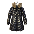 Moncler Fulmarus Chevron-Quilted Hooded Puffer Coat | Black | Premium Down