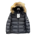 Moncler Fur-Trim Hooded Short Puffer Jacket | Black | Premium Down