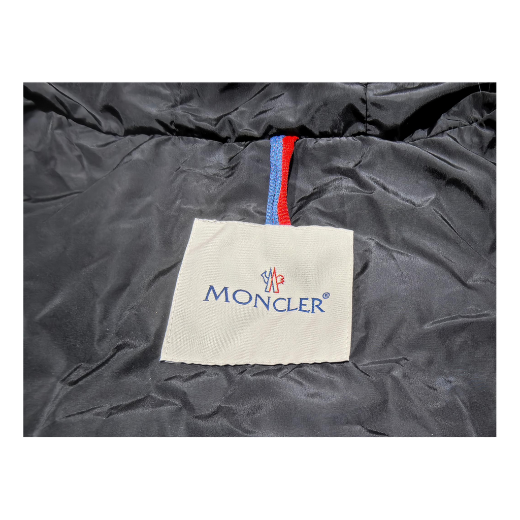 Moncler Four-Pocket Belted Fur-Trim Puffer Jacket | Black | Premium Down