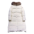 Moncler Marrionnier Long Puffer Coat | Ivory | Premium Down