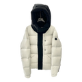 Moncler Contrast-Hood Colour-Block Puffer Jacket | Premium Down
