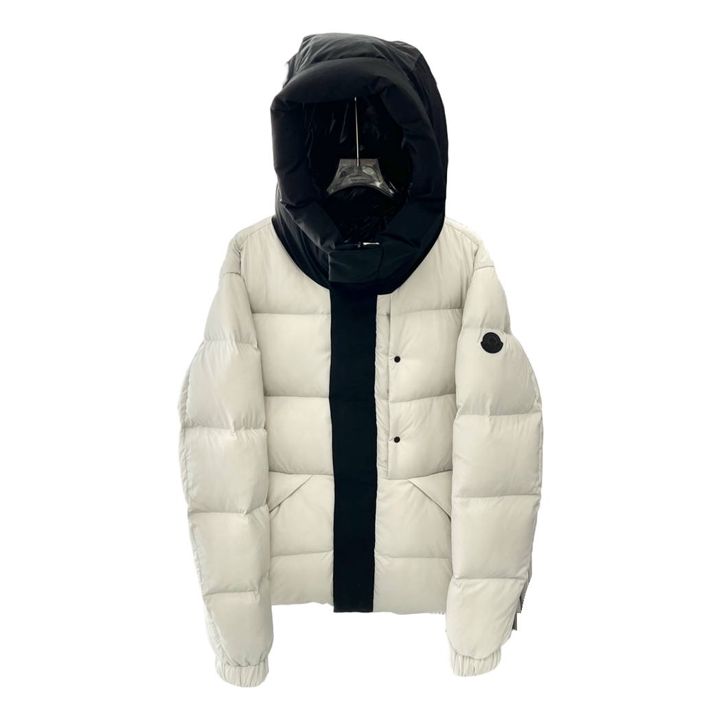 Moncler Contrast-Hood Colour-Block Puffer Jacket | Premium Down