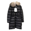 Moncler Four-Pocket Fur-Trim Hooded Long Puffer Coat | Black | Premium Down