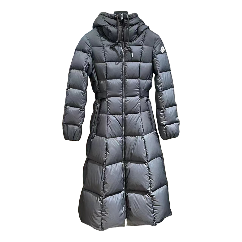 Moncler Faucon Hooded Long Puffer Coat | Black | Premium Down