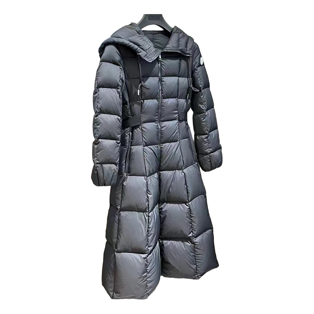 Moncler Faucon Hooded Long Puffer Coat | Black | Premium Down
