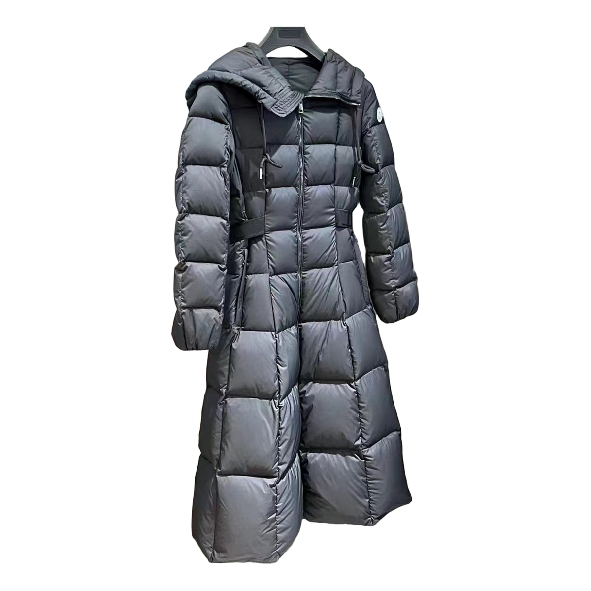 Moncler Faucon Hooded Long Puffer Coat | Black | Premium Down