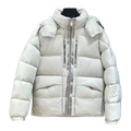 Moncler Double-Zip Hooded Puffer Jacket | Off White | Premium Down