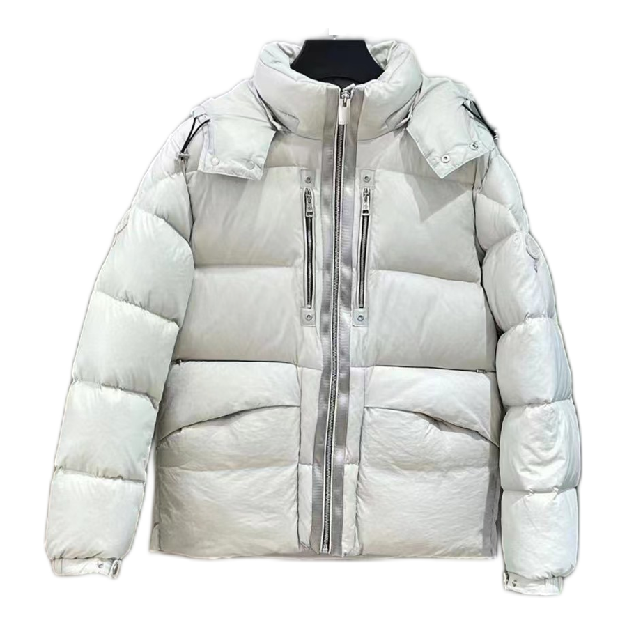 Moncler Double-Zip Hooded Puffer Jacket | Off White | Premium Down