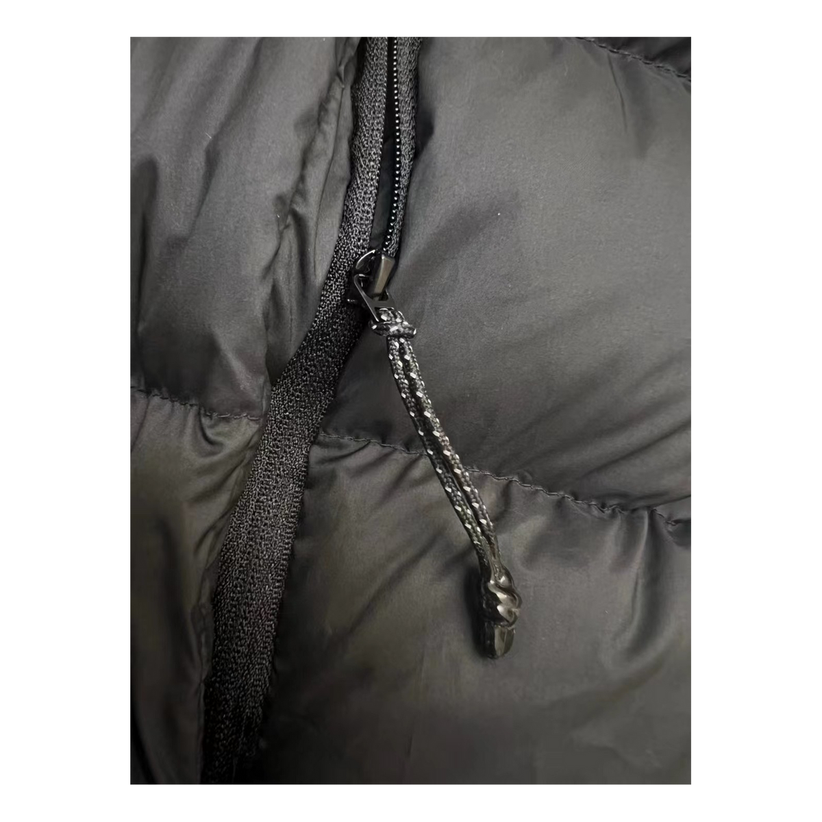 Moncler Vertical-Logo Snap-Front Puffer Jacket | Black | Premium Down