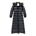 Moncler Hudson Fur-Trim Long Puffer Coat | Premium Down