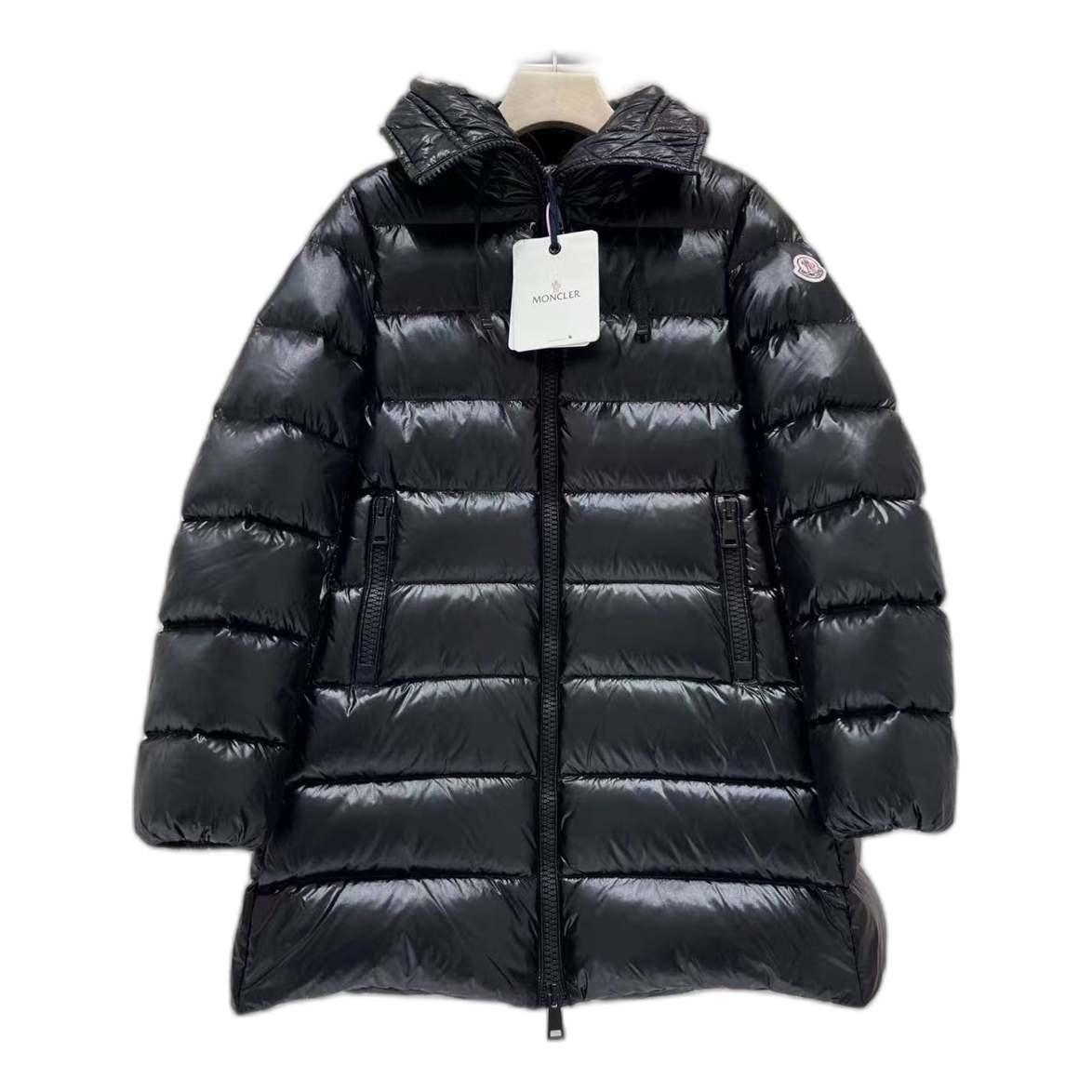 Moncler Suyen Hooded Puffer Coat | Black | Premium Down