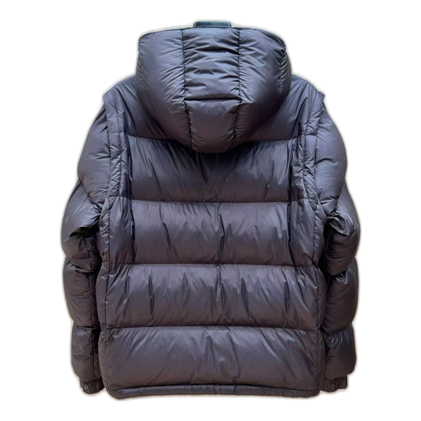 Moncler Oversized Chest-Badge Hooded Puffer Jacket | Premium Down