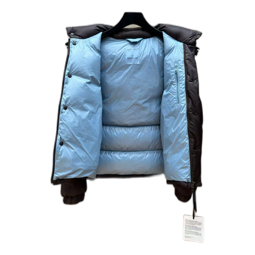 Moncler Oversized Chest-Badge Hooded Puffer Jacket | Premium Down