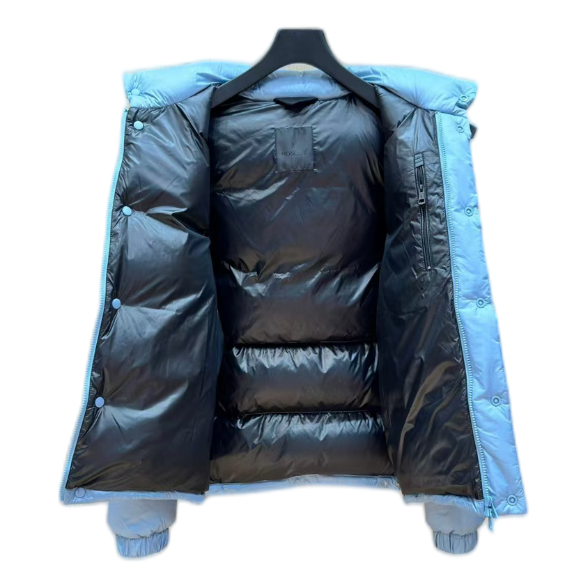 Moncler Oversized Chest-Badge Hooded Puffer Jacket | Premium Down