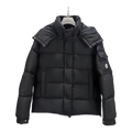 Moncler Maya Matte Hooded Puffer Jacket | Black | Premium Down