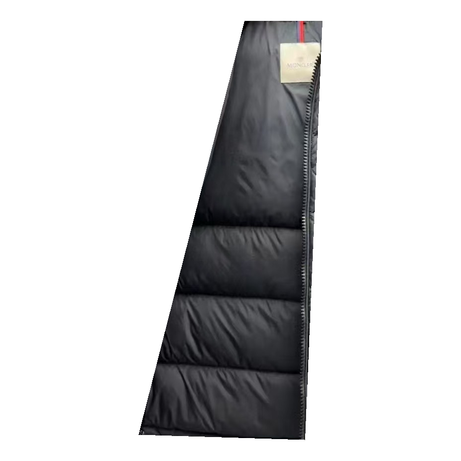 Moncler Fur-Trim Hooded Puffer Jacket | Black | Premium Down