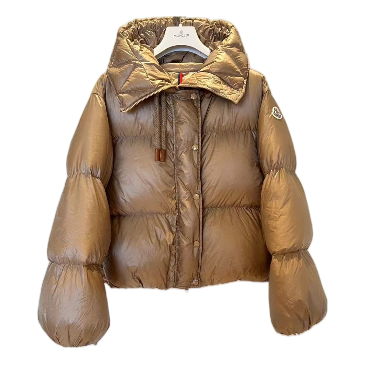 Moncler Borey Hooded Puffer Jacket | Bronze | Premium Down