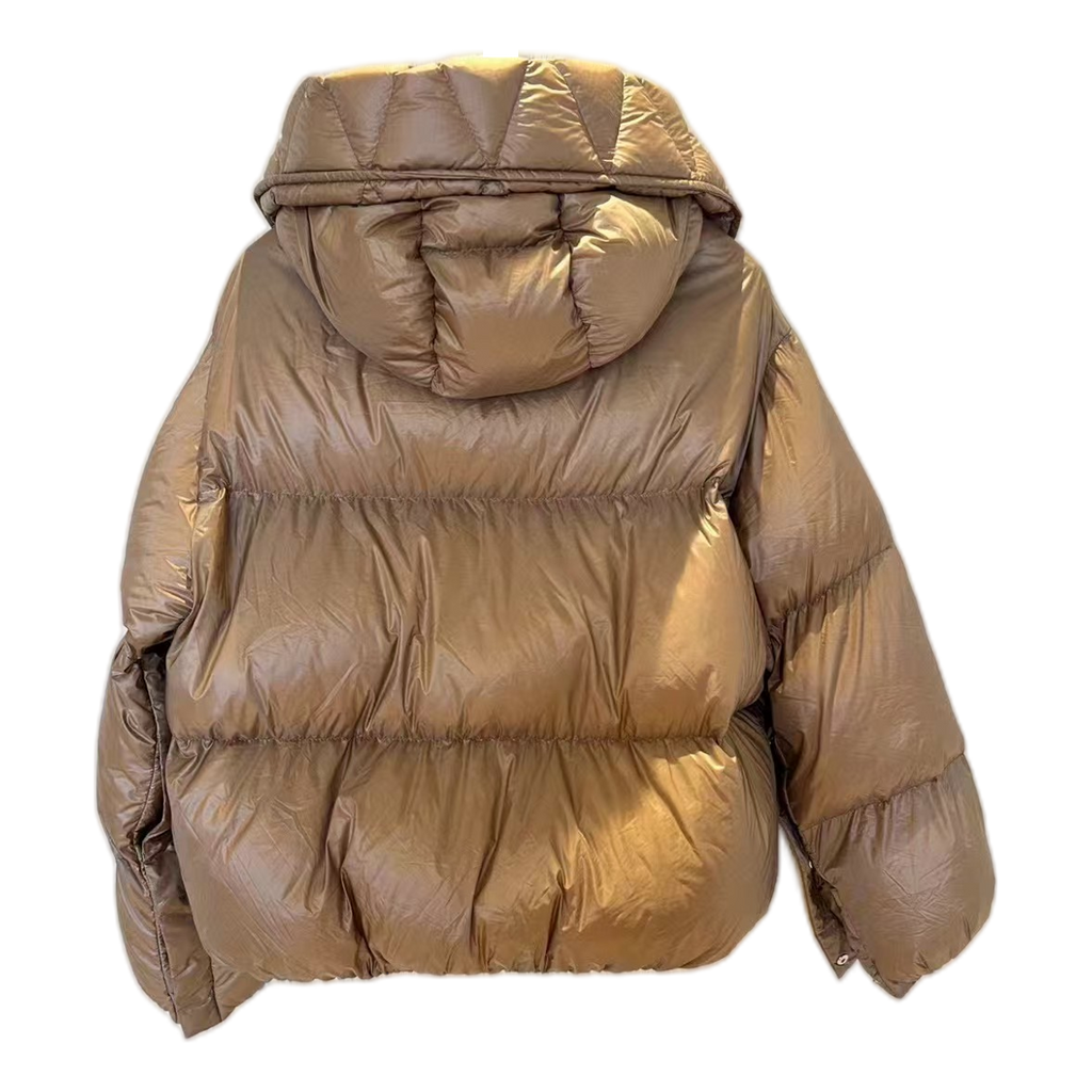 Moncler Borey Hooded Puffer Jacket | Bronze | Premium Down