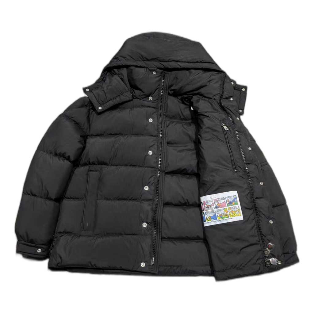 Moncler Matte Snap-Front Hooded Puffer Jacket | Premium Down