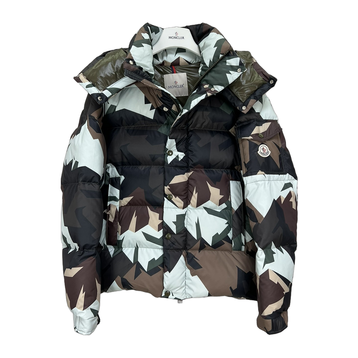 Moncler Mosa Camouflage Hooded Puffer Jacket | Premium Down