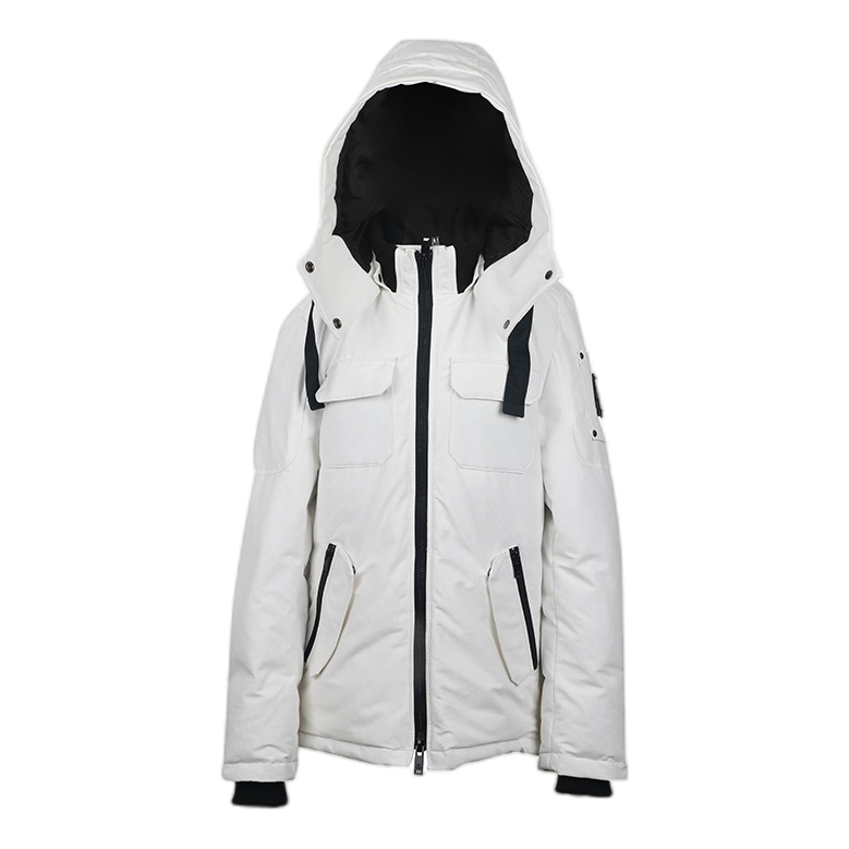 Moose Knuckles Contrast-Pocket Hooded Winter Parka | Canadian Down