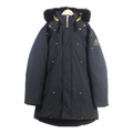 Moose Knuckles Stag Lake Gold-Trim Fur-Hood Parka | Black | Canadian Down