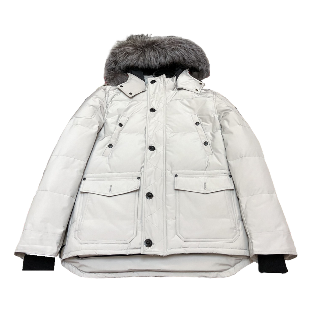 Moose Knuckles Four-Pocket Fur-Trim Hooded Puffer Jacket | Canadian Down
