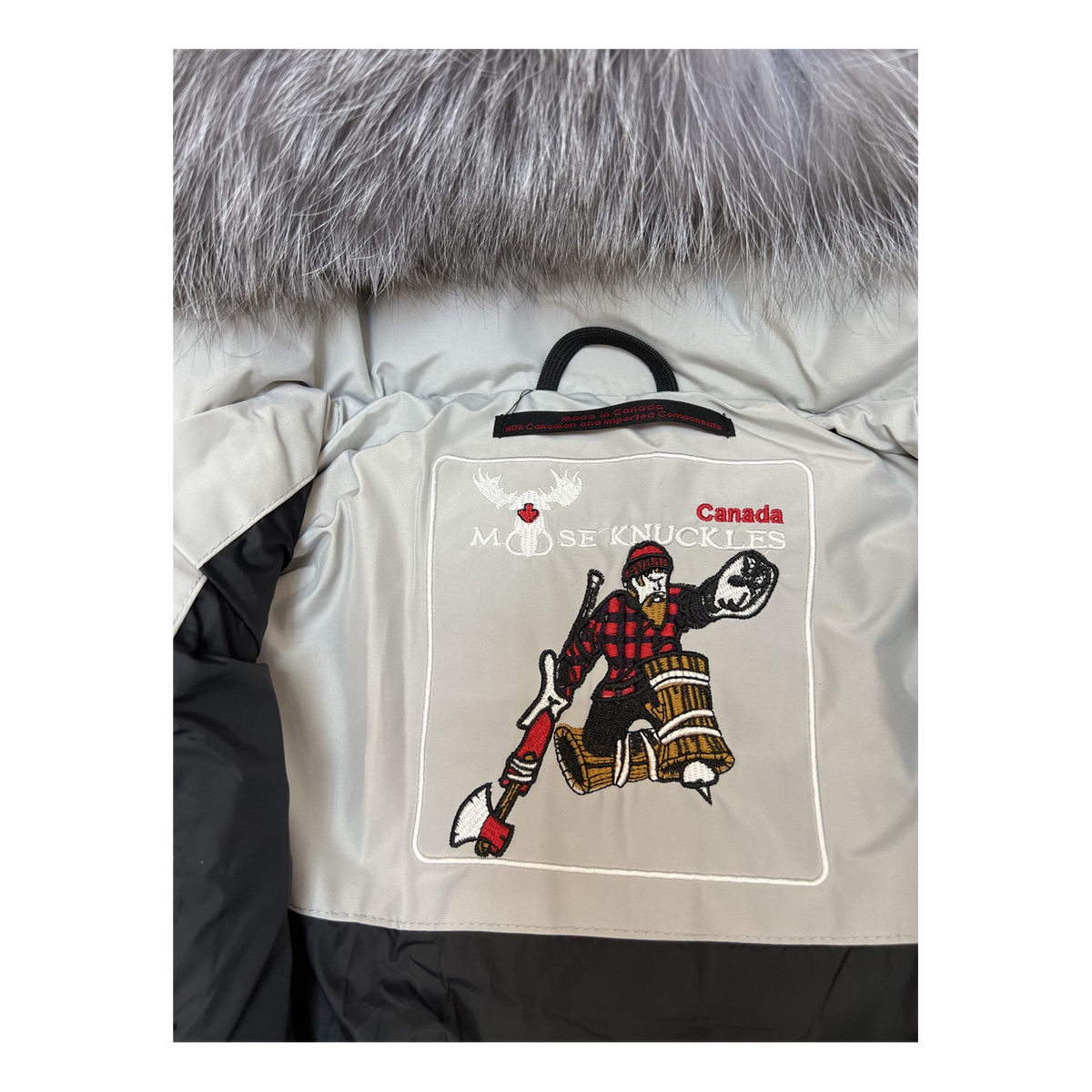 Moose Knuckles Four-Pocket Fur-Trim Hooded Puffer Jacket | Canadian Down