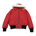Moose Knuckles Men's Original Ballistic Shearling-Trim Bomber | Black | Canadian Down