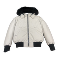 Moose Knuckles Men's Original Ballistic Shearling-Trim Bomber | Black | Canadian Down