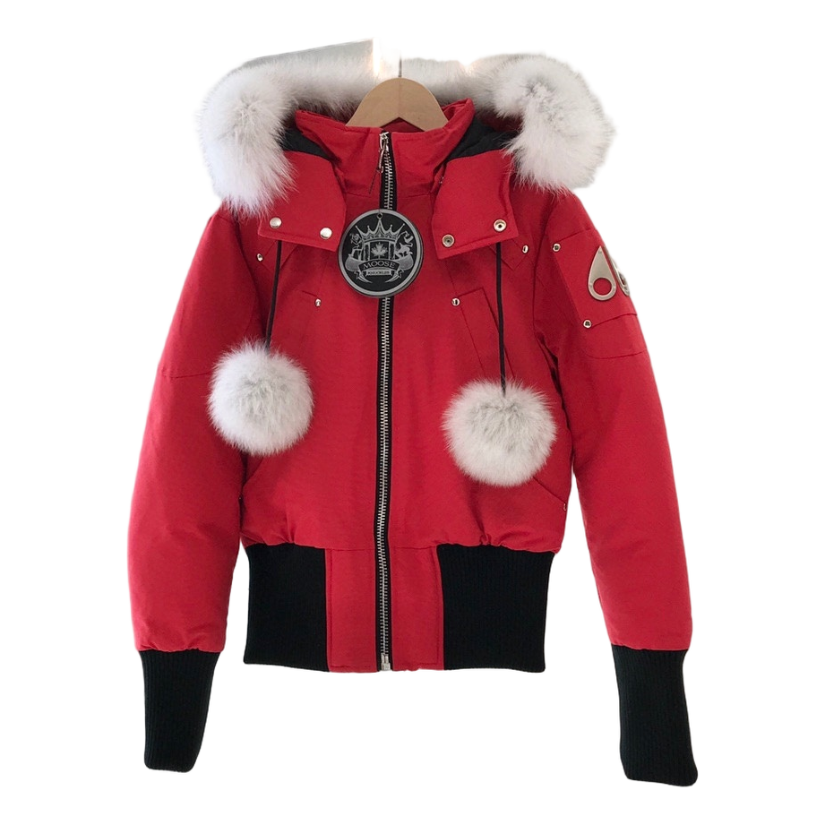 Moose Knuckles Debbie Fur-Trim Bomber Jacket | Canadian Down