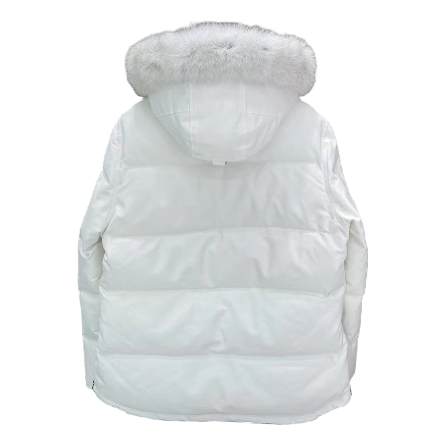Moose Knuckles Chest-Zip Fur-Trim Hooded Puffer Jacket | Canadian Down