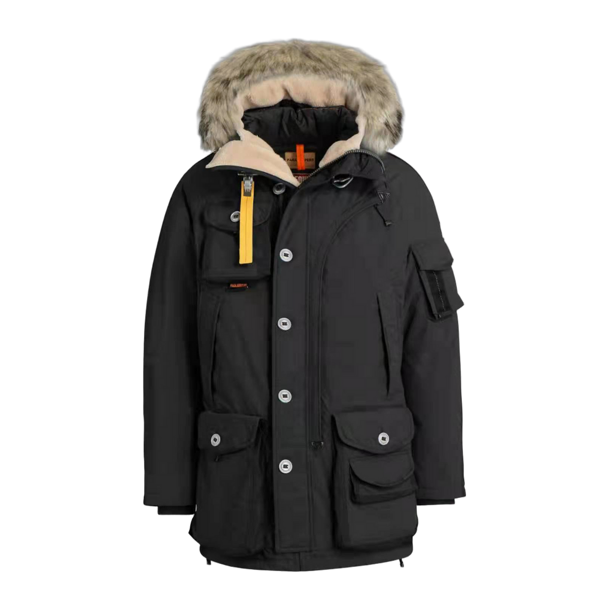 Parajumpers Gobi Fur-Trim Hooded Bomber Jacket | Down Insulated
