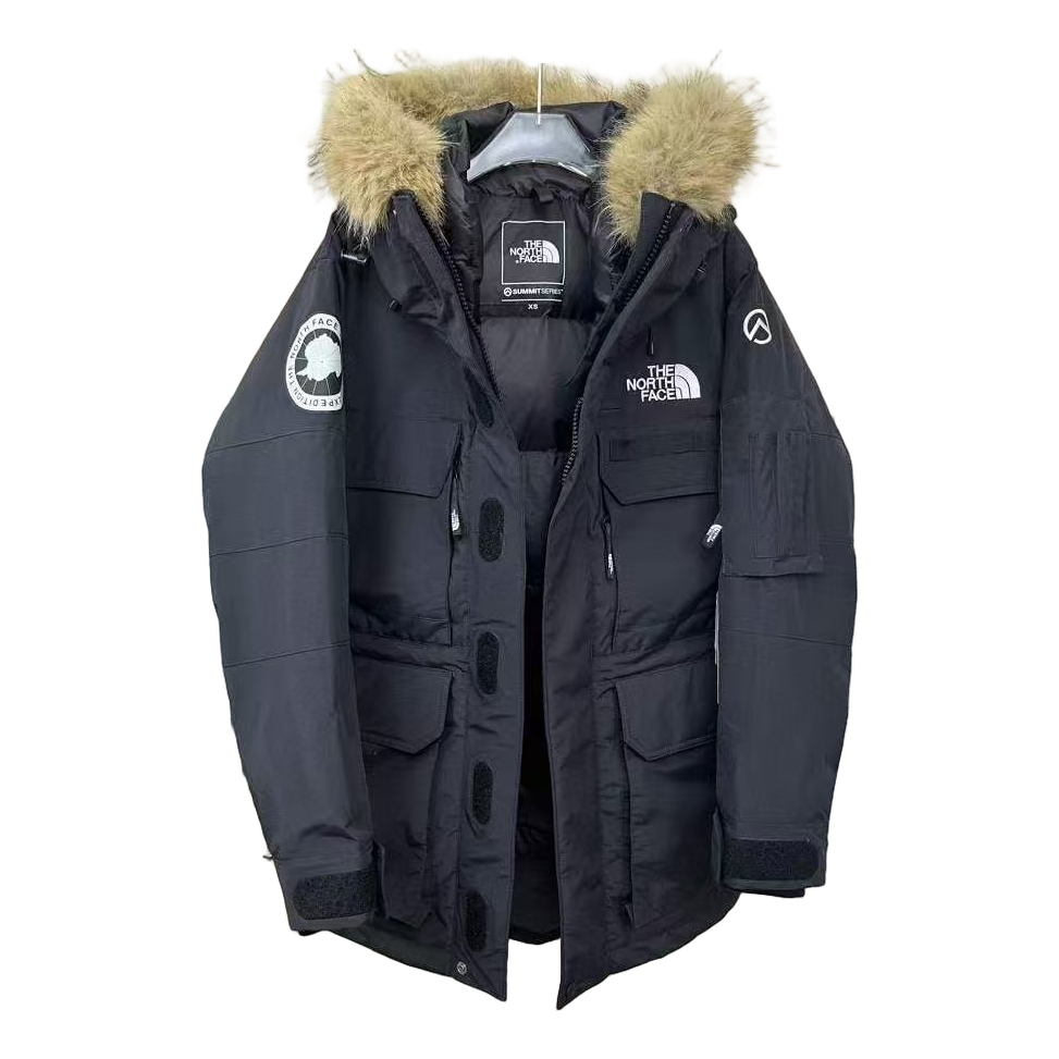 The North Face Four-Pocket Fur-Trim Hooded Parka | Graphite | Down Insulated