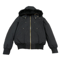 Moose Knuckles Gold Ballistic Fur-Trim Bomber | Black | Canadian Down
