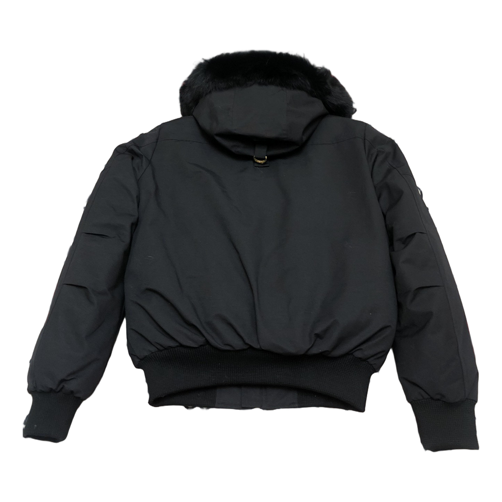 Moose Knuckles Gold Ballistic Fur-Trim Bomber | Black | Canadian Down