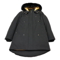 Moose Knuckles Gold-Lined Fur-Trim Long Parka | Black | Canadian Down