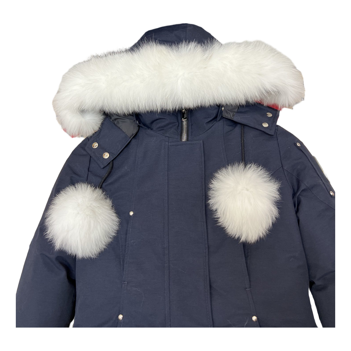 Moose Knuckles Stirling Pom-Pom Parka | Navy | Canadian Down