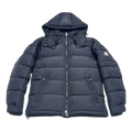 Moncler Sleeve-Pocket Hooded Puffer Jacket | Navy | Premium Down