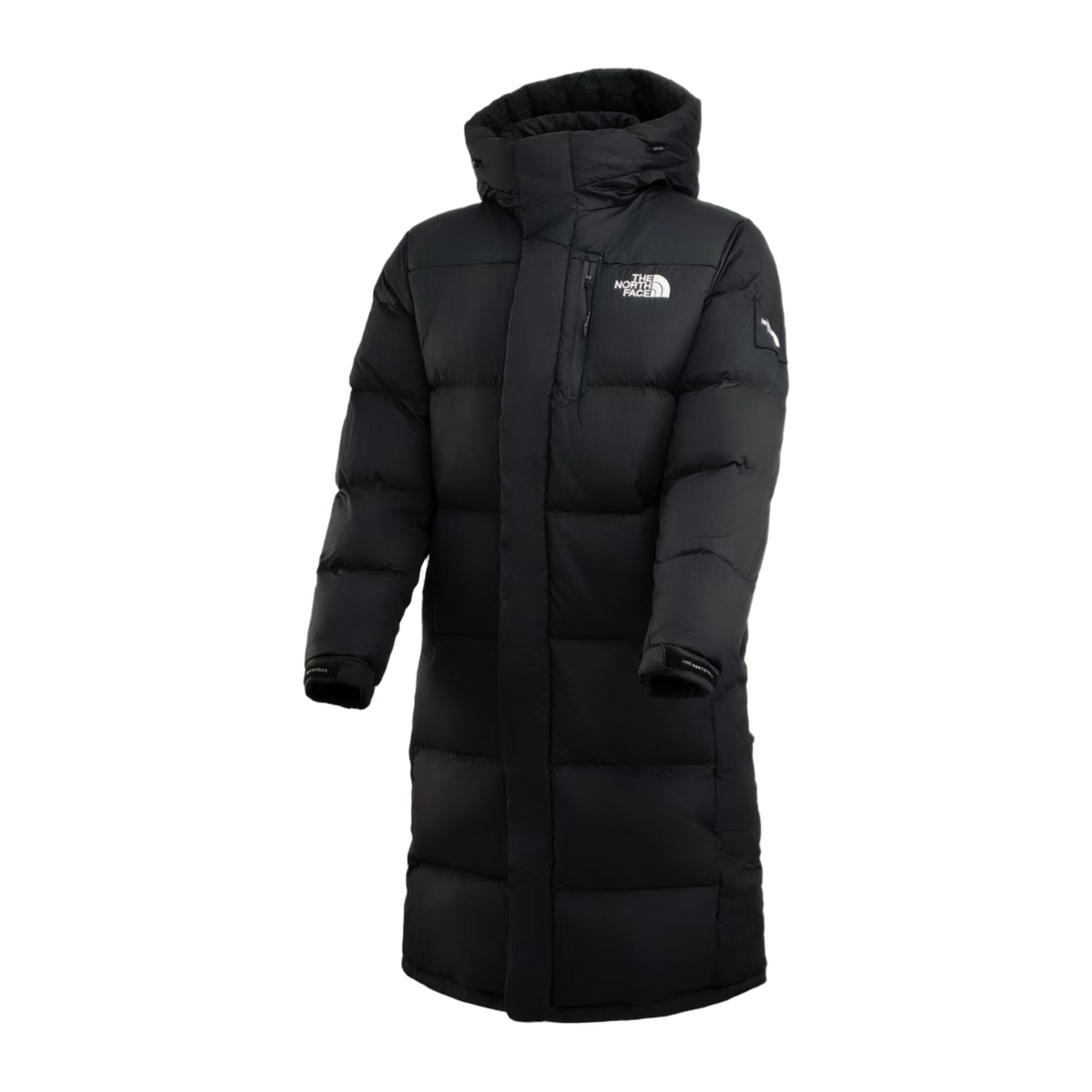 The North Face Color-Block Long Down Coat | Black | Down Insulated