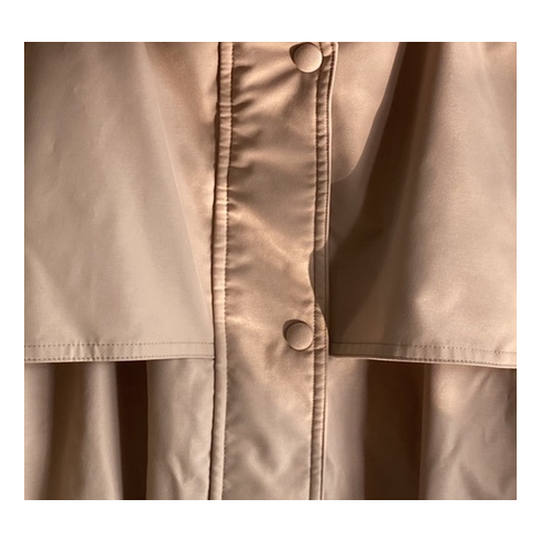Prada Belted Fur-Trim Hooded Coat | Blush Beige | Luxury Outerwear