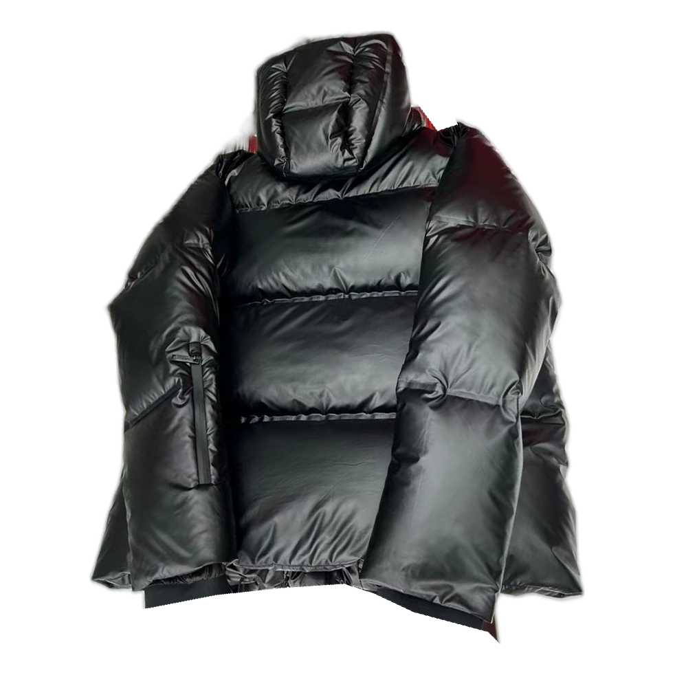 Prada Linea Rossa Hooded Puffer Jacket | Black | Luxury Sportswear