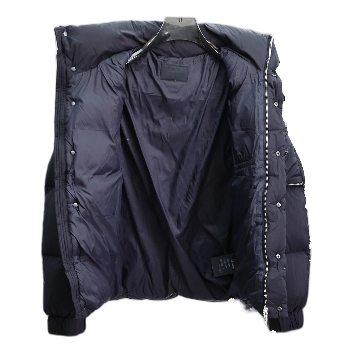 Prada Hooded Puffer Jacket with Sleeve Pouch | Luxury Outerwear